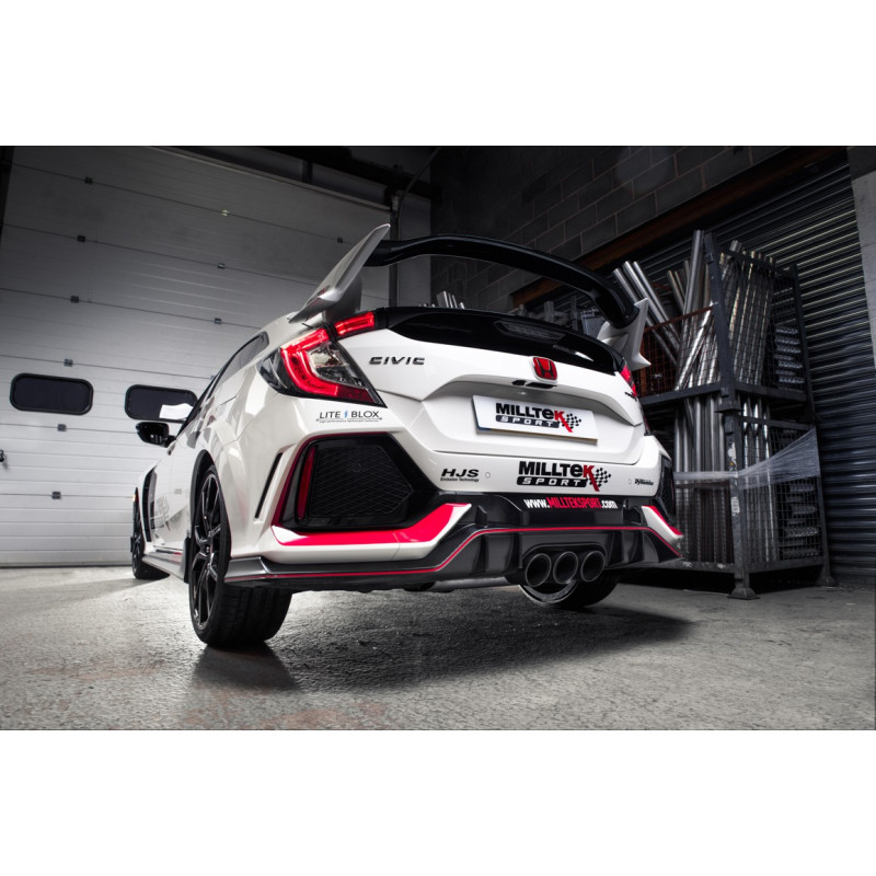 Cat-back  ROAD + - Milltek - Honda Civic Type R FK8