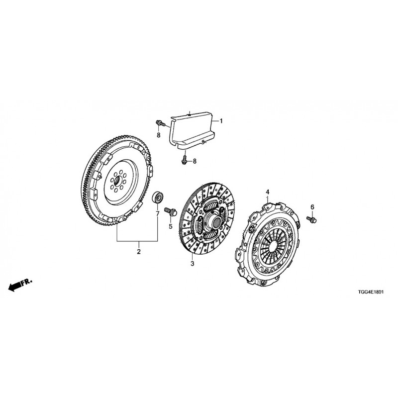 Volant moteur oem - Civic Type R FK8 - K20C