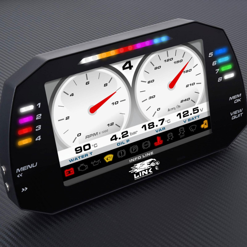 Dashboard Link strada 7" afficheur de course